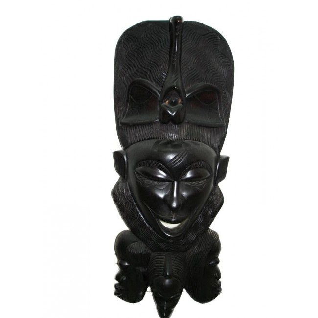 Máscara Africana de Madeira 