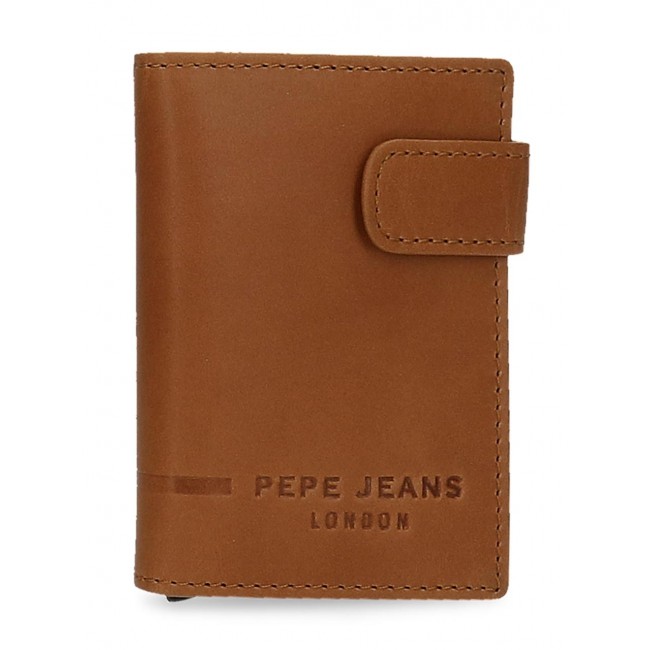 pepe jeans carteira homem alumínio porta-cartões e notas