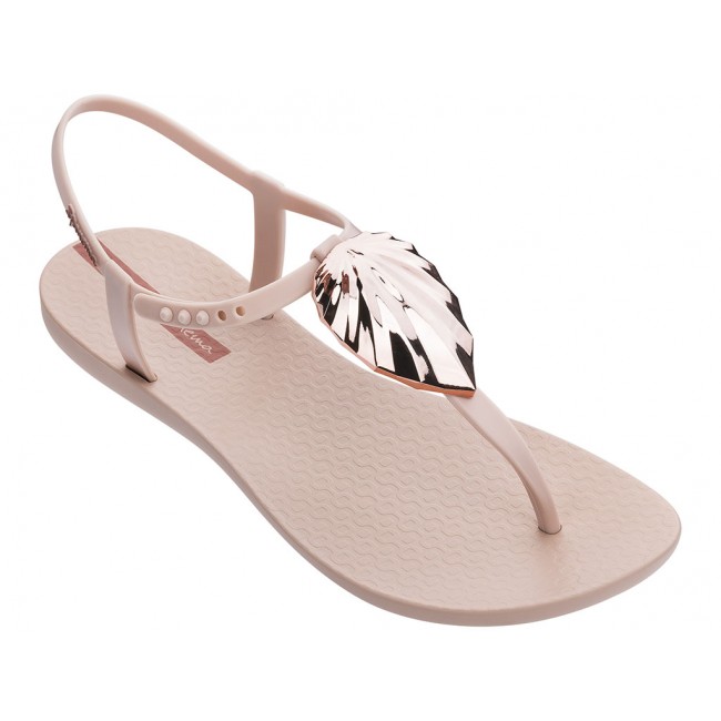 Ipanema leaf sandal sandálias femininas nude ref. IP.20.016A